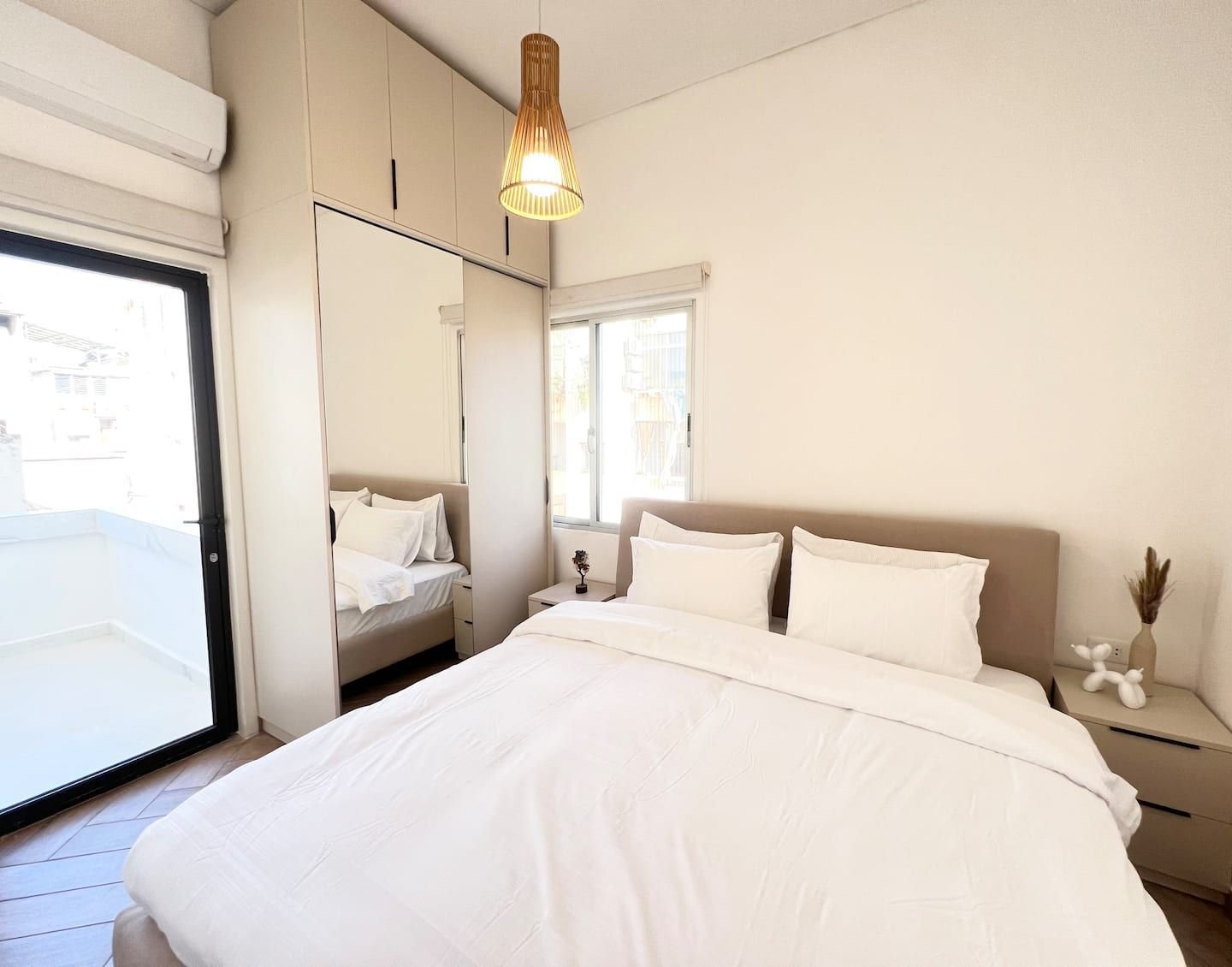 Bedroom with king bed, Spacious 1-Bedroom in Geitawi, Achrafieh