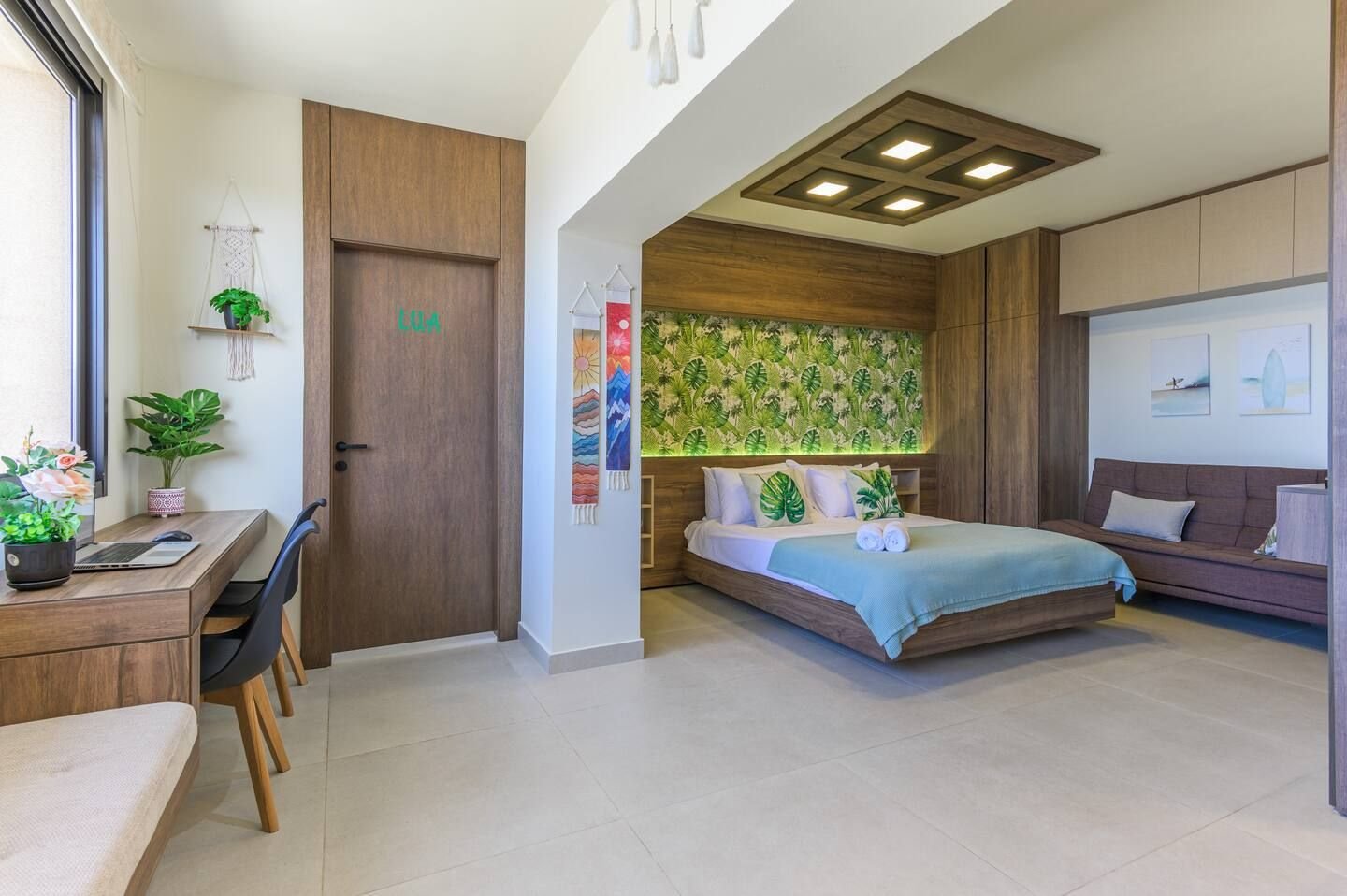 Studio layout, Stitch Studio in Batroun with Garden & Sea View