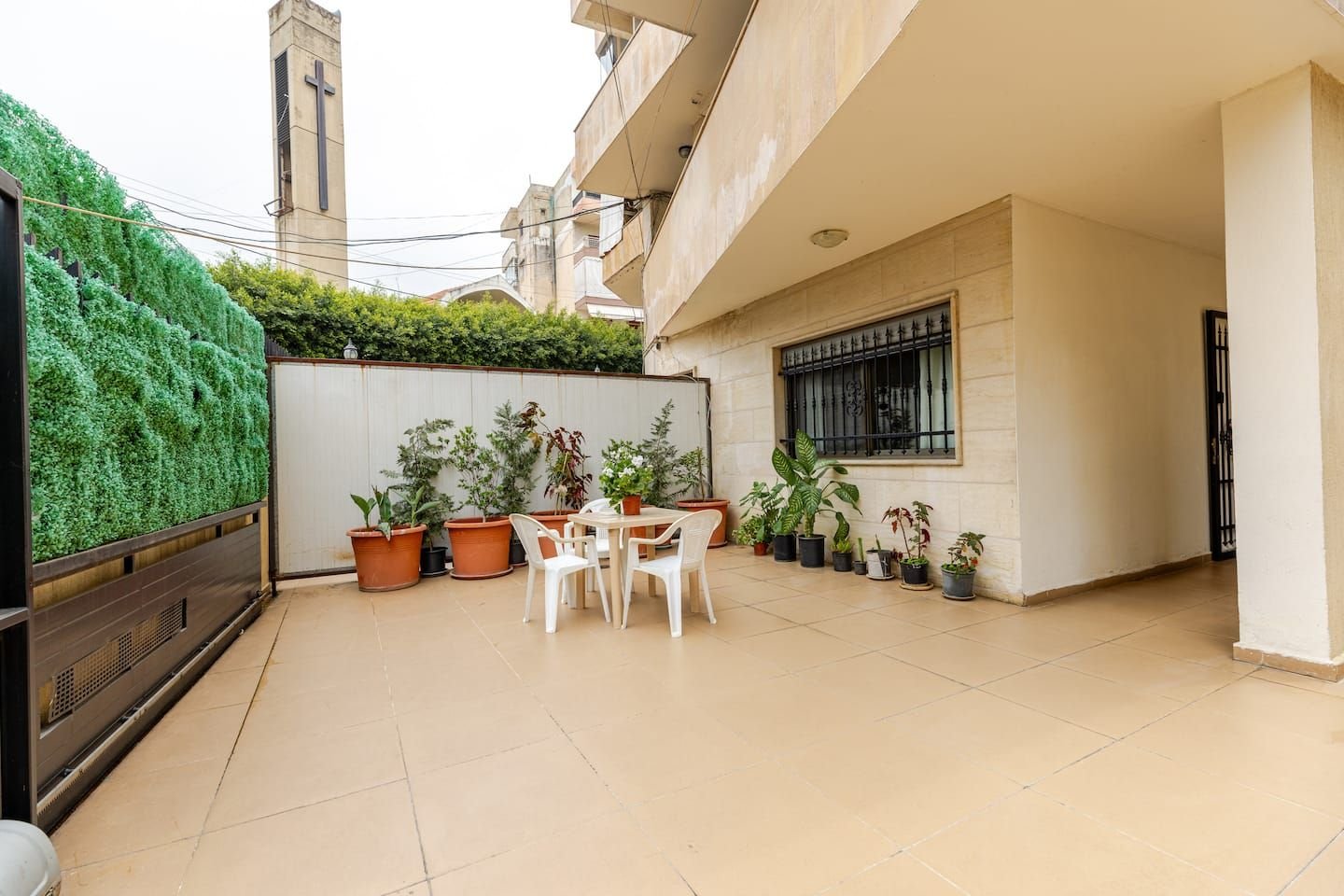 Private terrace with plants, Modern 1-Bedroom with Private Entrance & Terrace