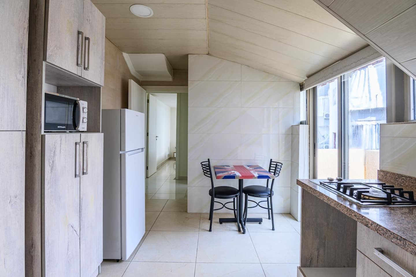 Kitchen, Modern Rooftop 1-Bedroom in Bauchrieh