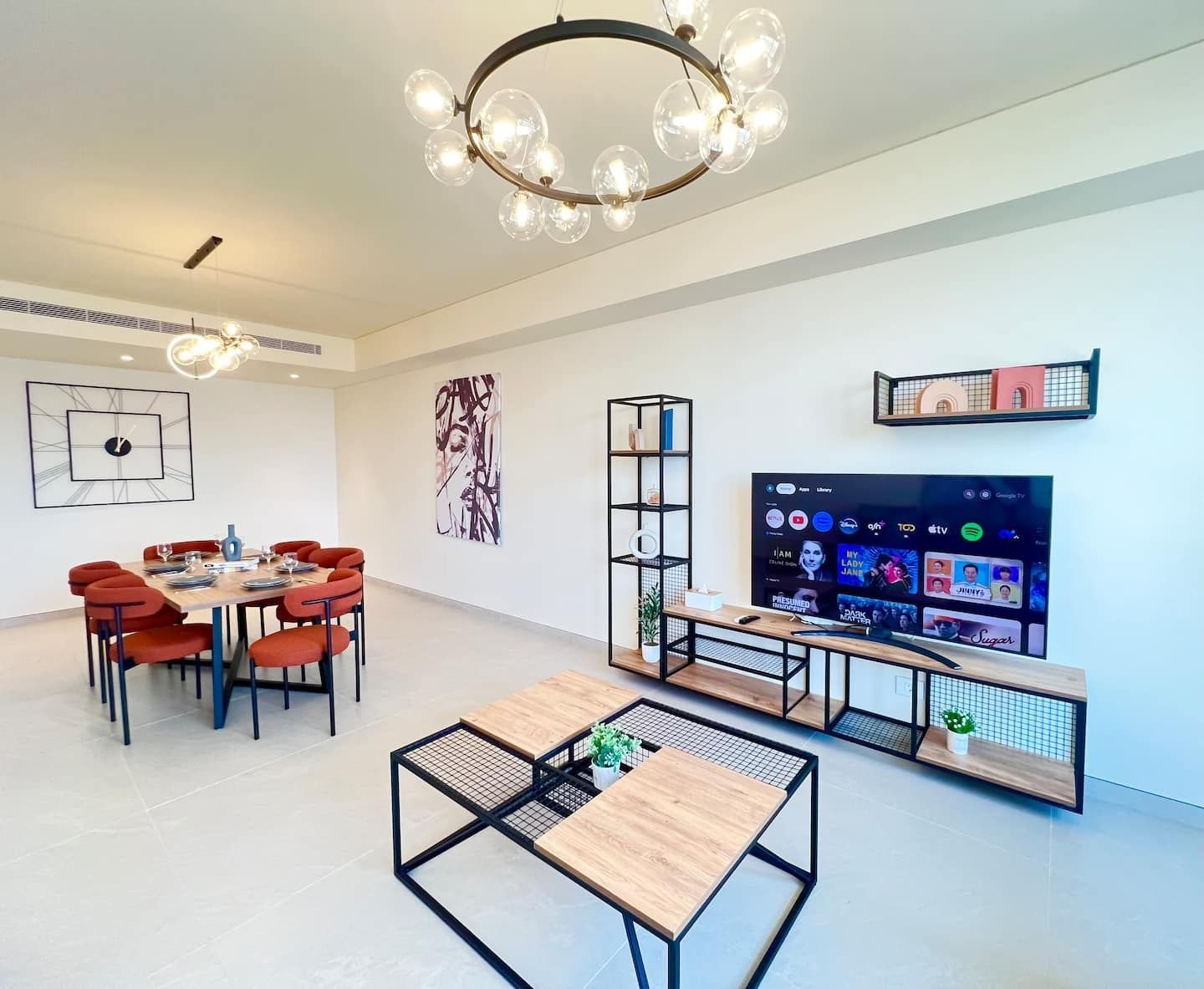 Living and dining area, Cityscape 2-Bedroom with Pool, Gym & Playground