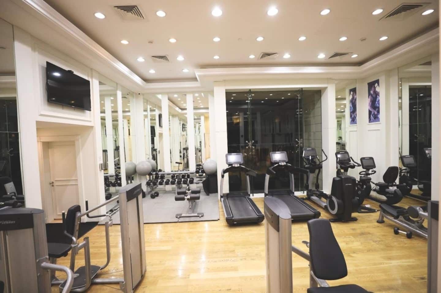 Fitness centre in the tower, Panoramic Sea-View Studio in the Versace Tower