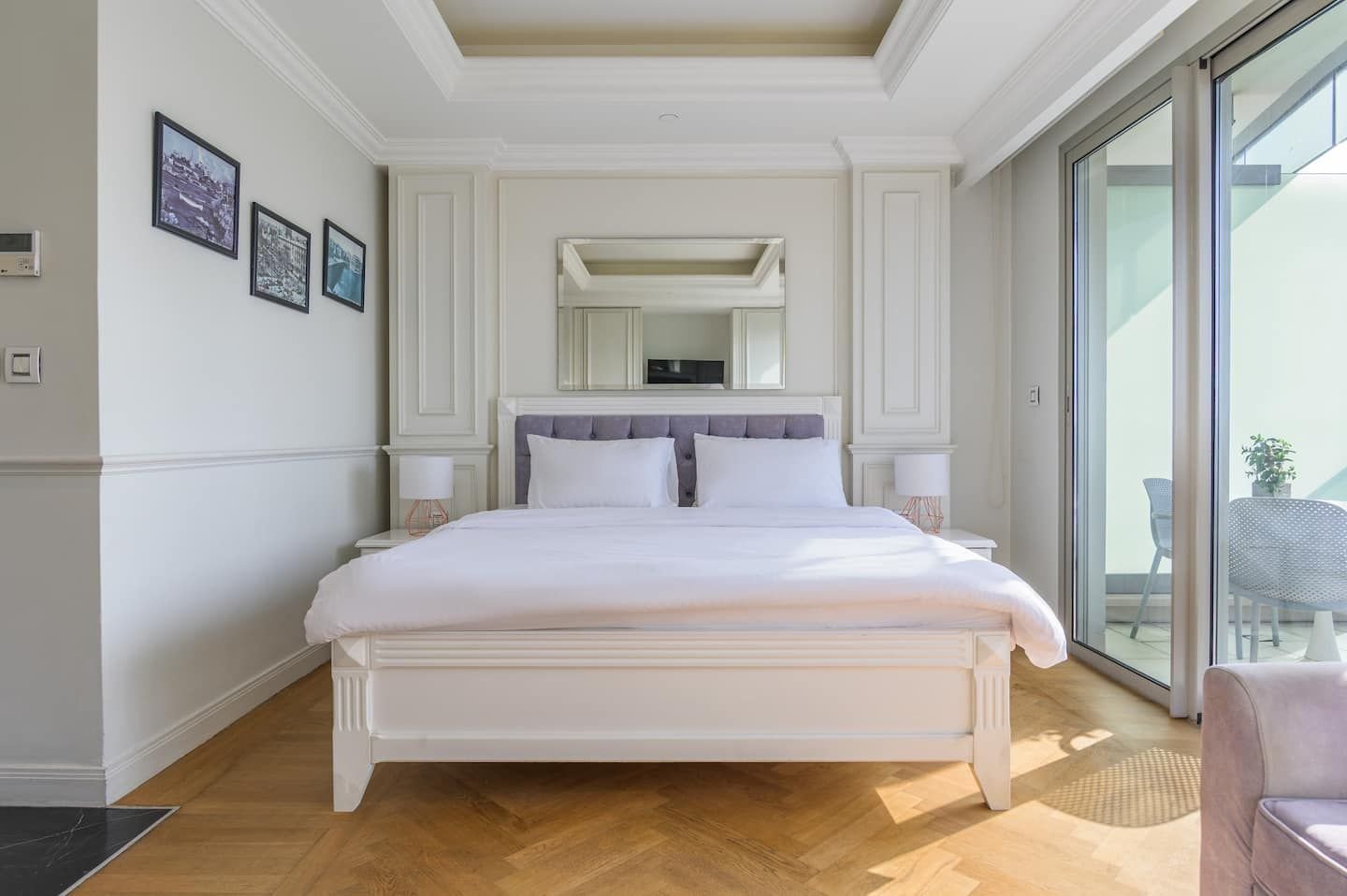 Bedroom with king bed, Sea Breeze Studio in the Versace Tower