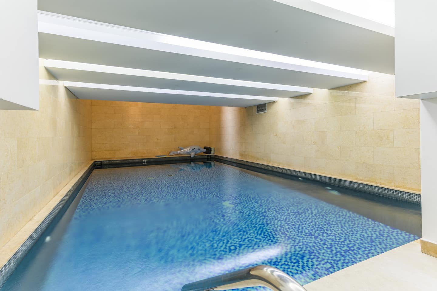 Heated indoor pool in the building, Saifi 1-Bedroom with Heated Pool, Gym & Parking
